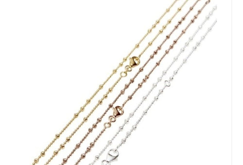 Kurze und Lange Basic Halskette unregelmässig in Silber, vergoldetes Silber, rosé vergoldet mimyko.myshopify.com 